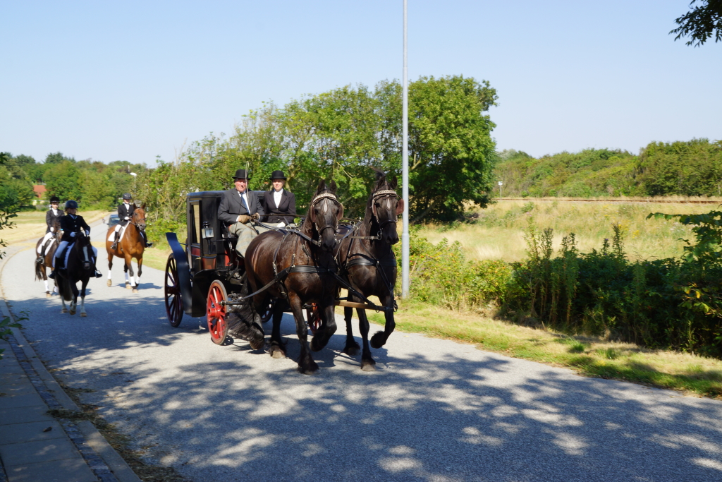 Det flotte spænd og de fine rytter fra Thyholm Rideskole. 